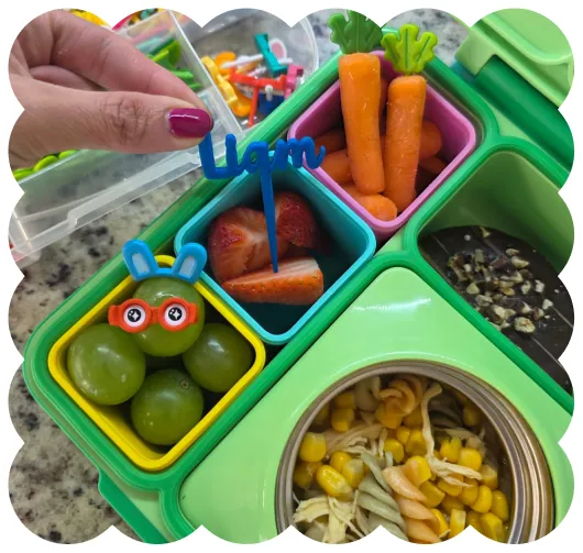 Agrega más color con accesorios Mommy Lunch