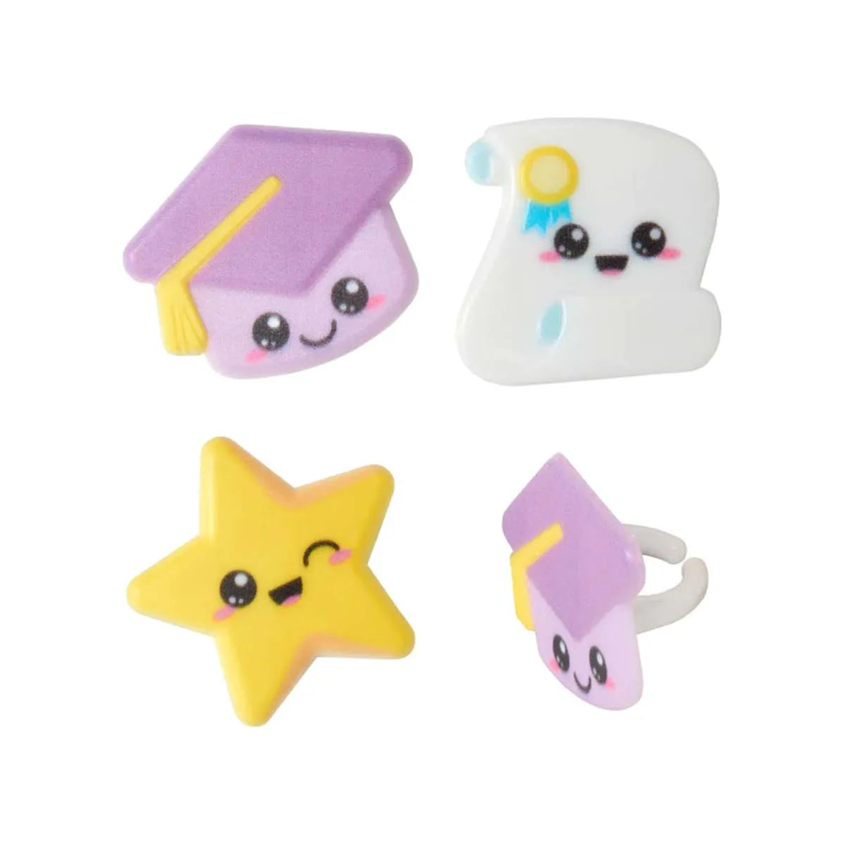 Anillos Graduación School Kawaii
