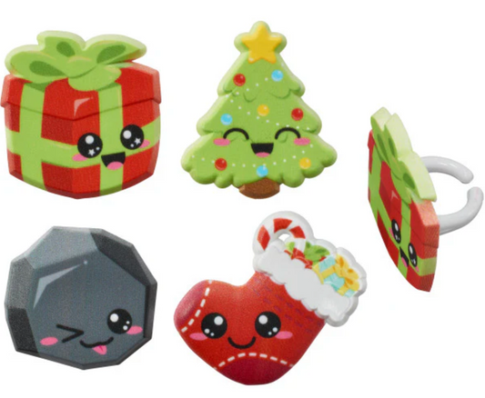 Anillos Navidad Kawaii