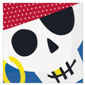 Servilletas Calavera Pirata