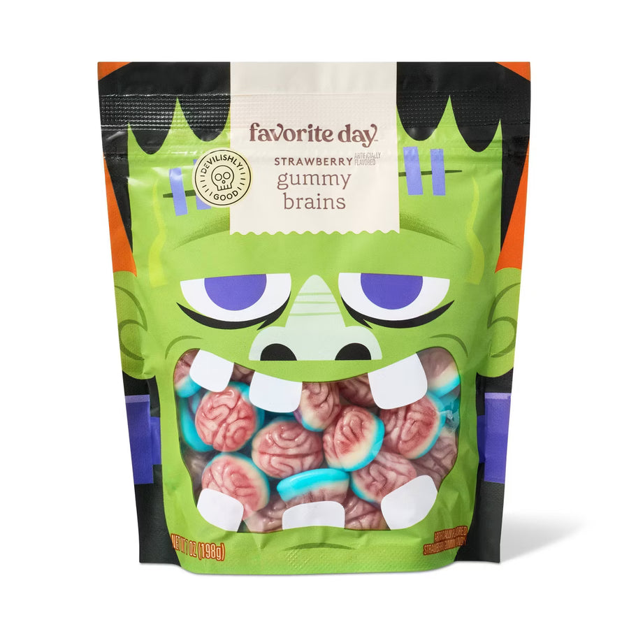 Halloween Strawberry Gummy Candy Brains - 7oz - Favorite Day™