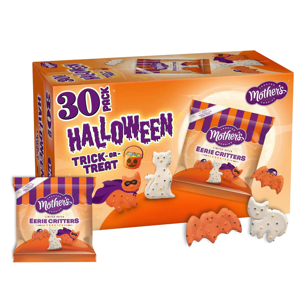 PREVENTA Mother's Cookies Halloween Circus Animal Cookies Snacks - 15oz/30ct