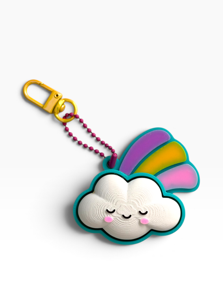 Llavero Clicker Nube kawai