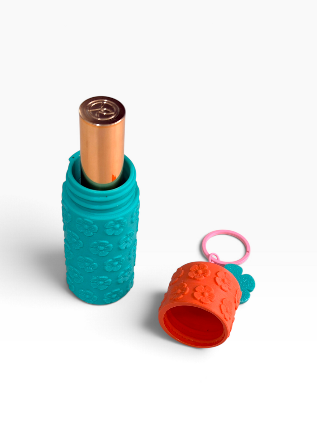 Llavero Lipbalm holder flores