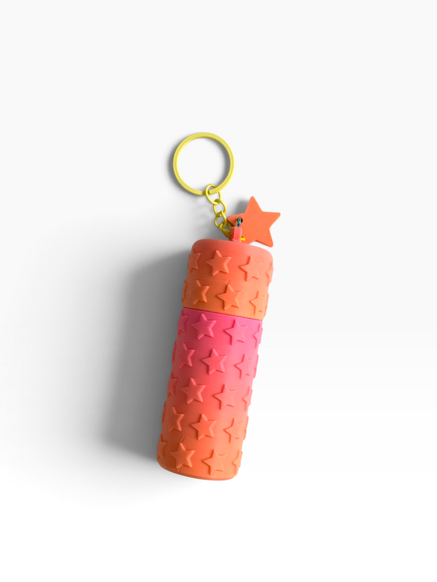 Llavero Lipbalm holder estrellas