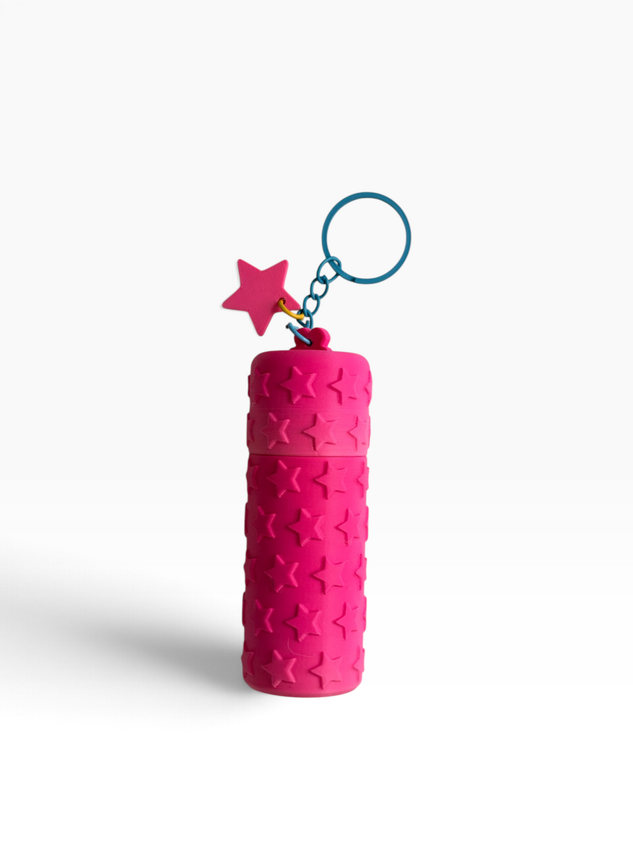 Llavero Lipbalm holder estrellas