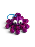 Llavero articulado Pulpo Morado brillante