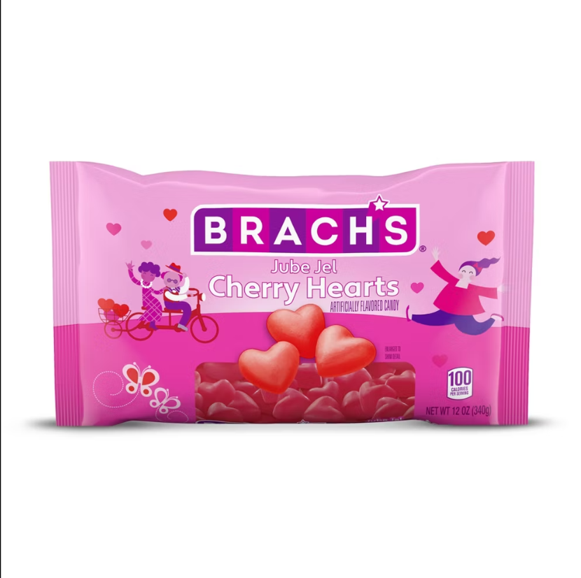 Brach’s Valentine’s Jube Jel Cherry Hearts – 12oz