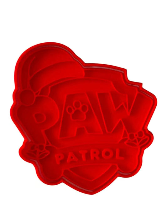 Cortador Paw Patrol Logo Navideño