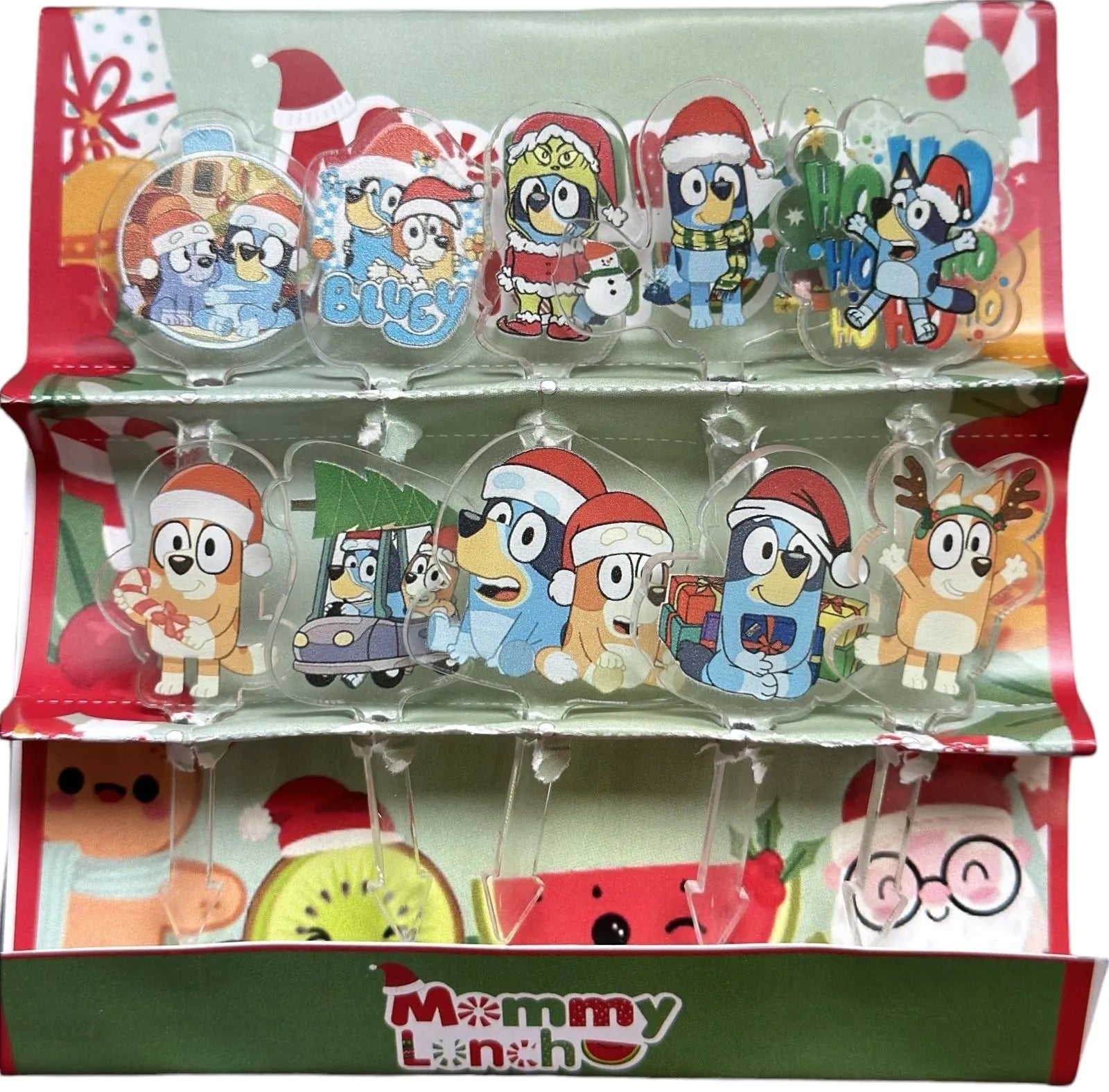 Picks Acrylic Bluey Navidad