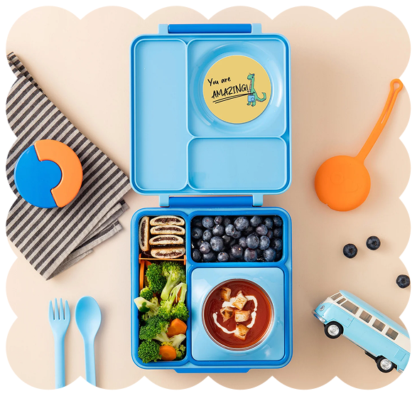 Comida caliente y templada ¡en el mismo lunch! 🩵🔥