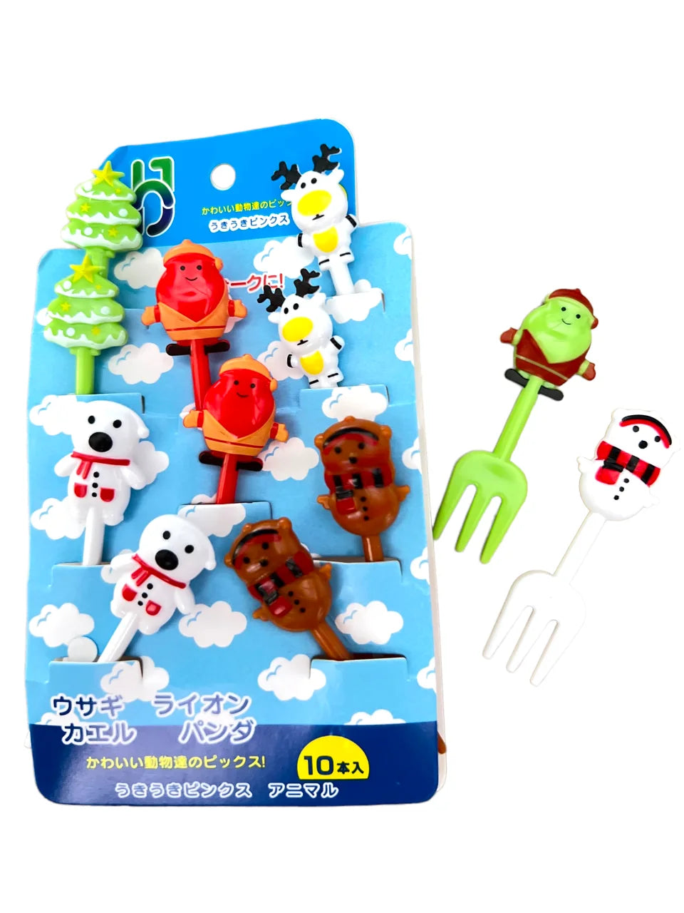 Picks Navidad Santa Tenedores