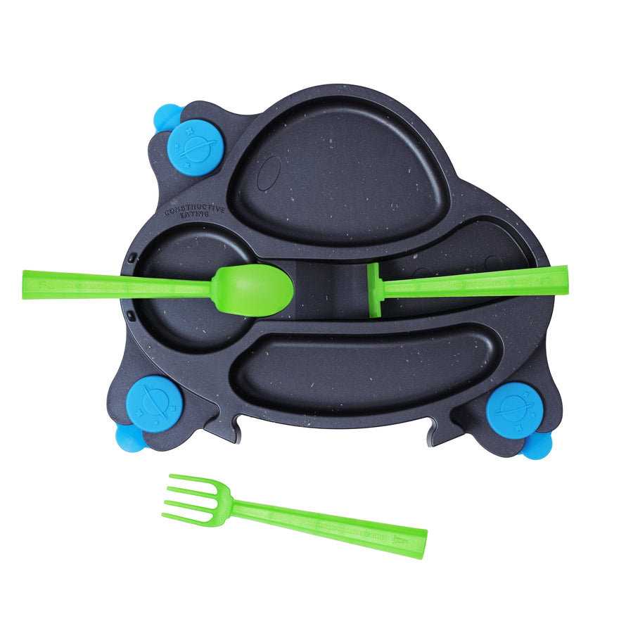 Plato Entrenador Space con cubiertos