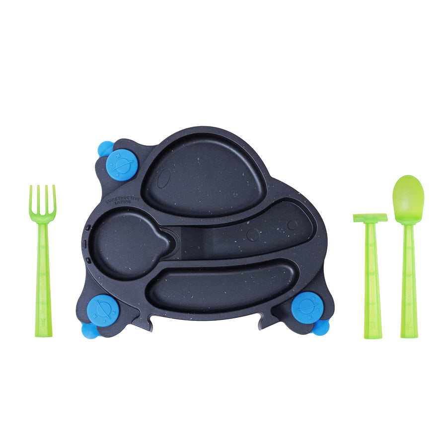 Plato Entrenador Space con cubiertos