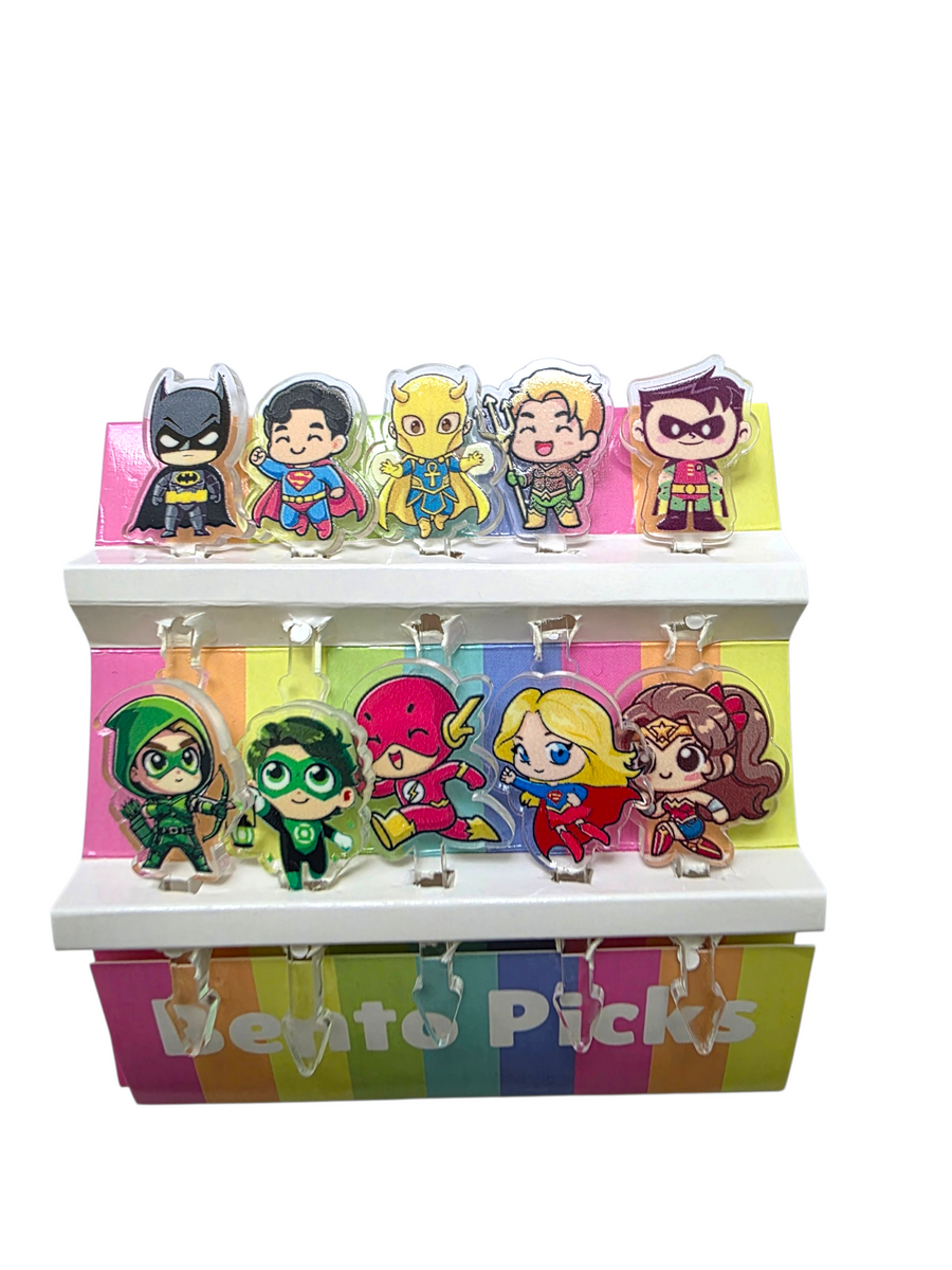 Picks Acrylic Super Héroes Cute