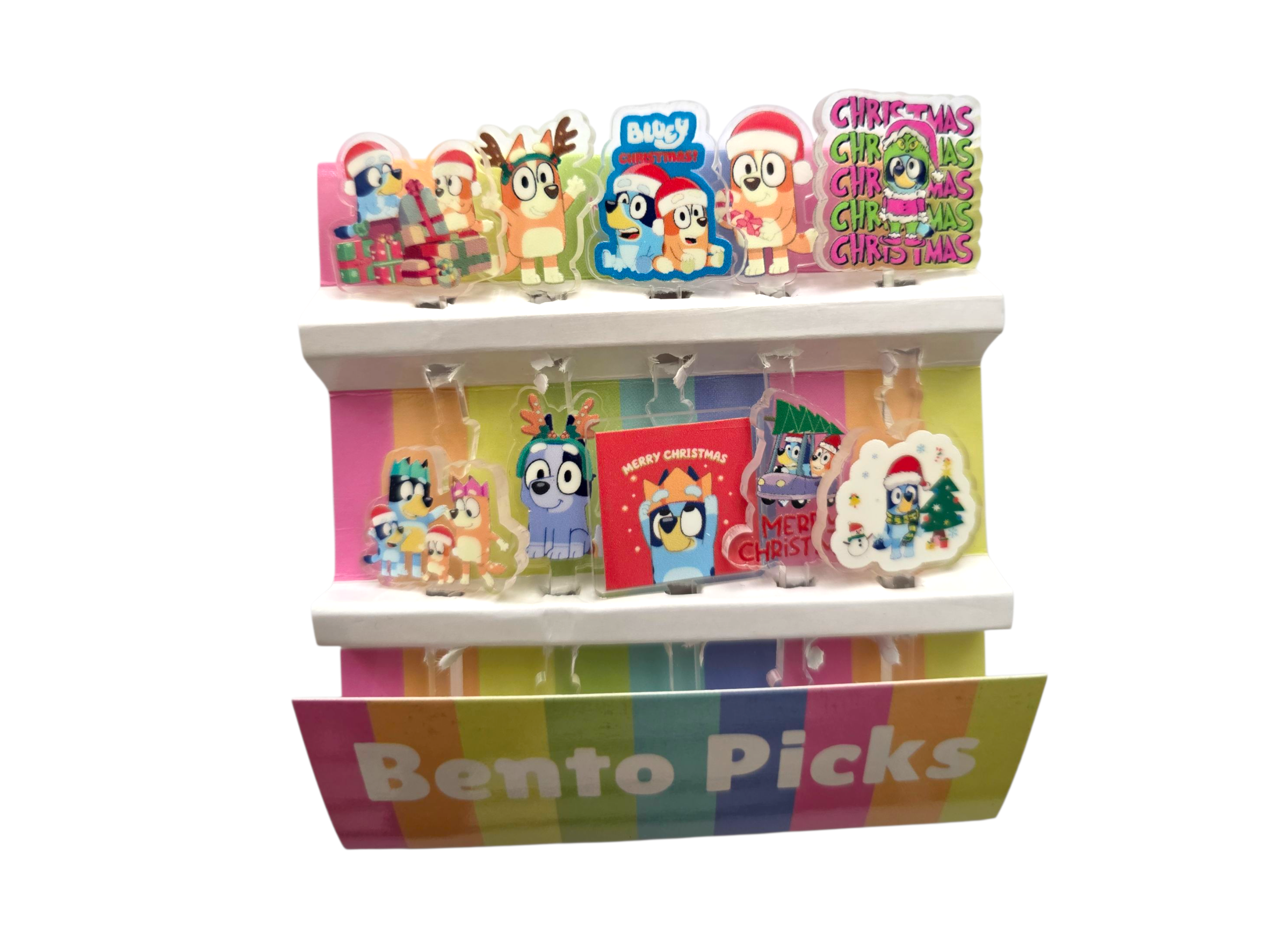 Picks Acrylic Bluey Navidad