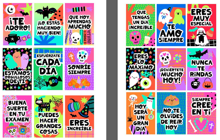 PREVENTA Tarjetas Motivacionales Halloween