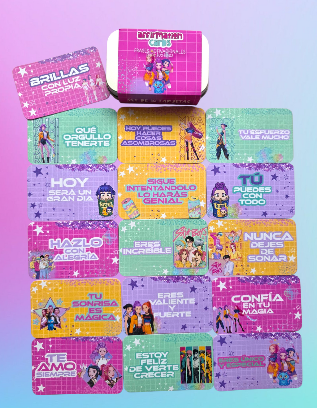 Tarjetas Motivacionales Kpop Demon Hunter