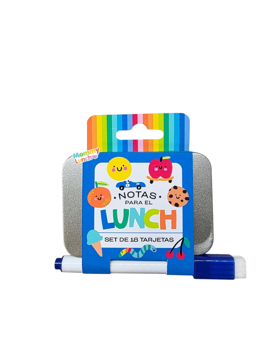 Tarjetas para el Lunch con plumón Blue