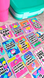 Tarjetas para el Lunch con plumón Pink