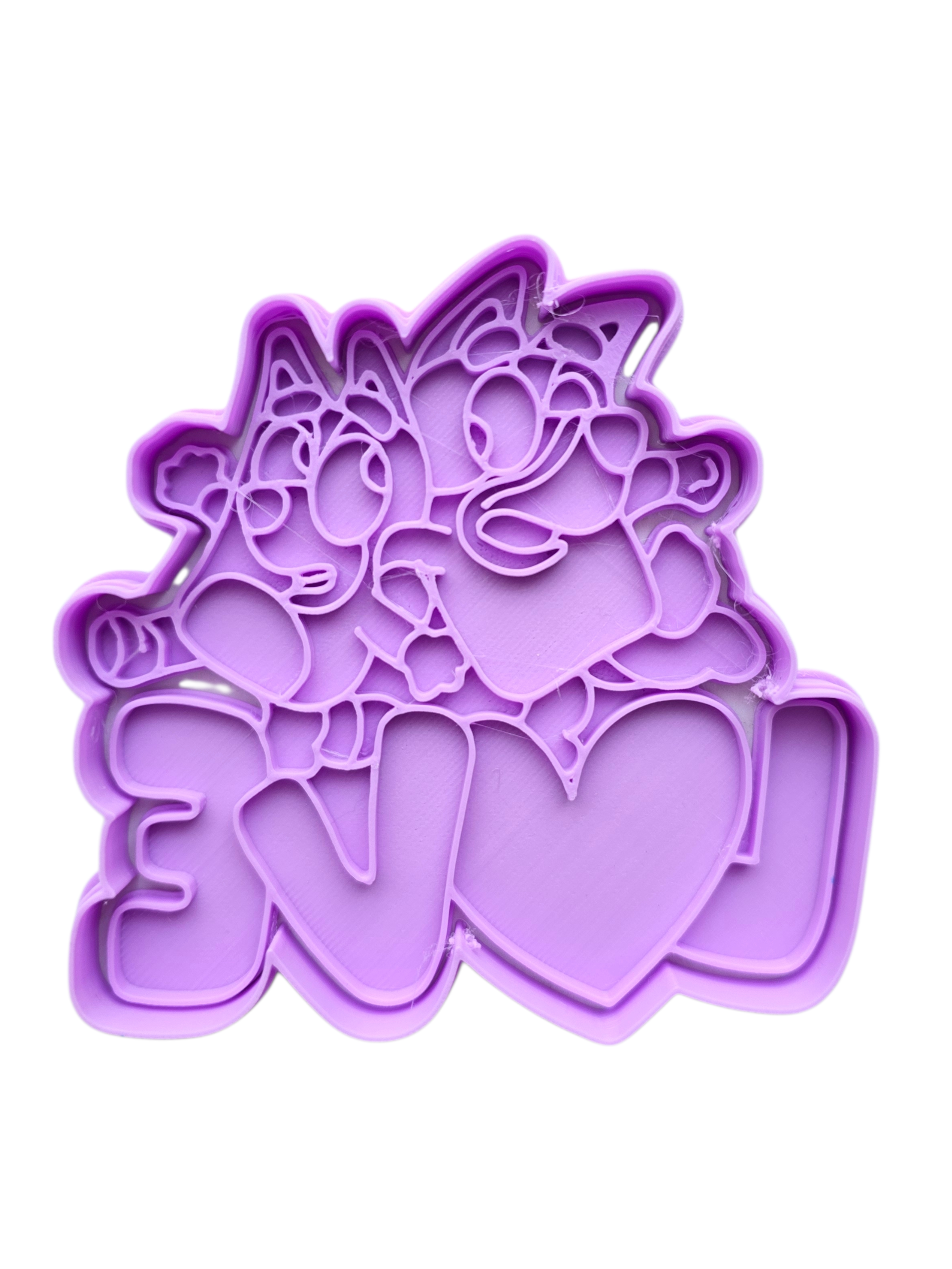 Cortador Bluey & Biengo Love