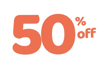 50% de descuento