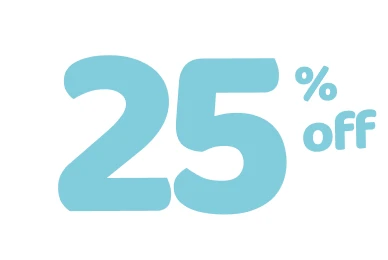 25% de descuento